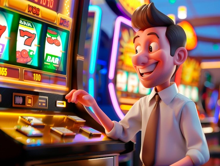 Antarmuka permainan Bandar Poker wajikwin dengan meja permainan dan kartu